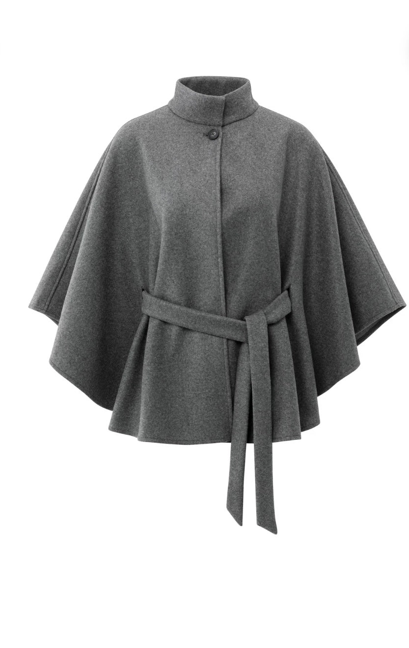 YAYA Poncho in Anthrazit