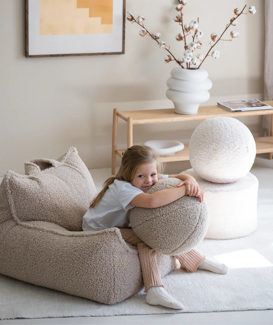 Wigiwama Sitzsack Sessel Teddy in Biscuit
