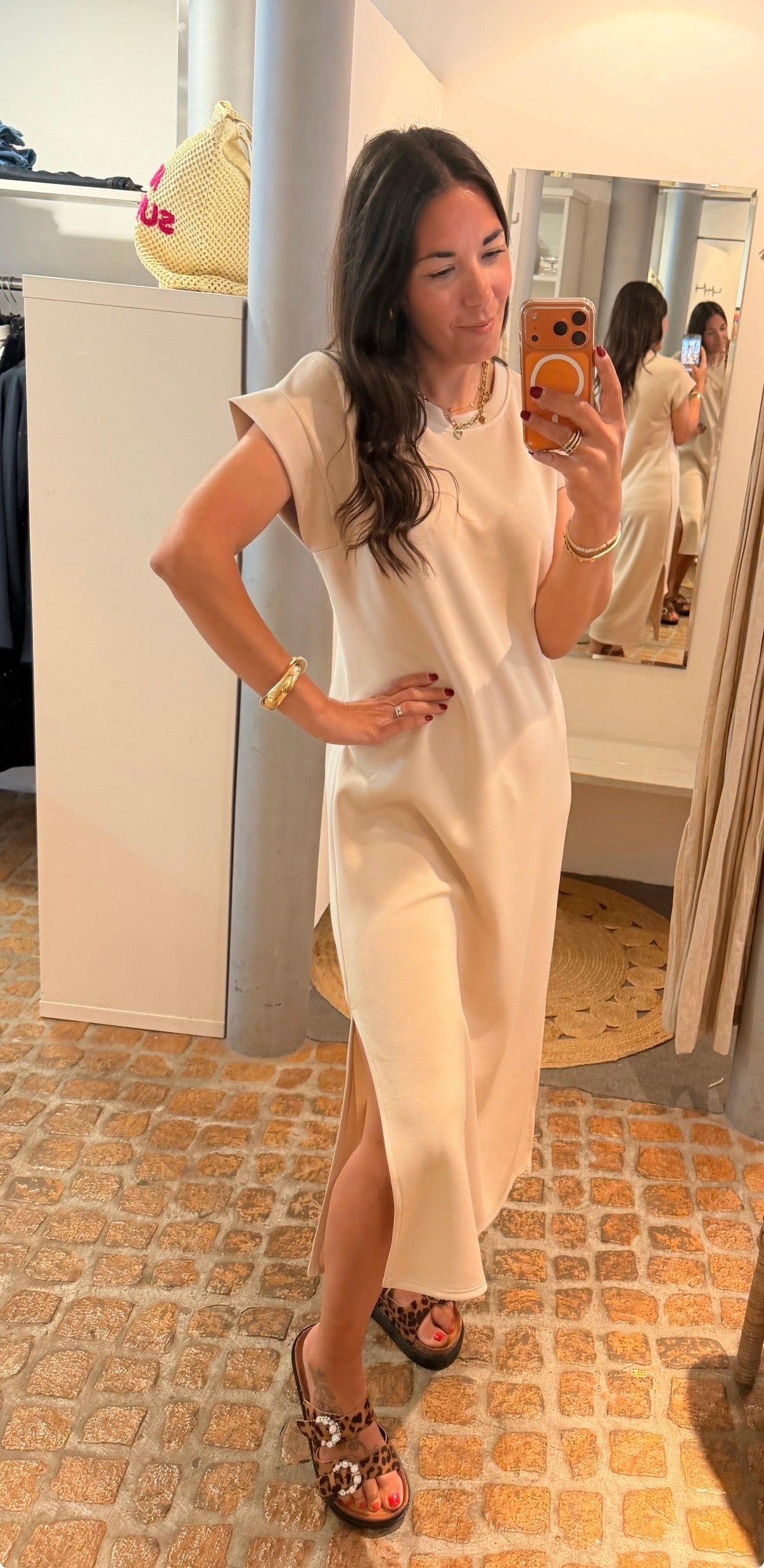 MAXI DRESS MILANO BEIGE