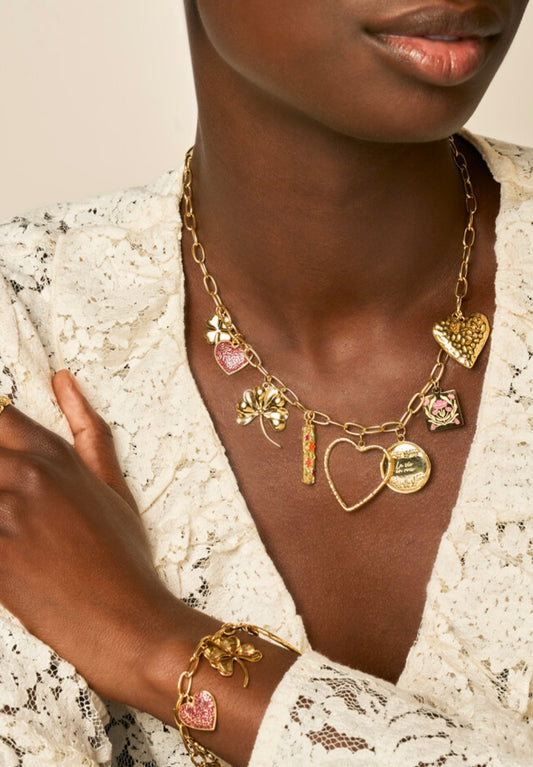 My Jewellery Botanical Statement Kette mit Anhängern in gold