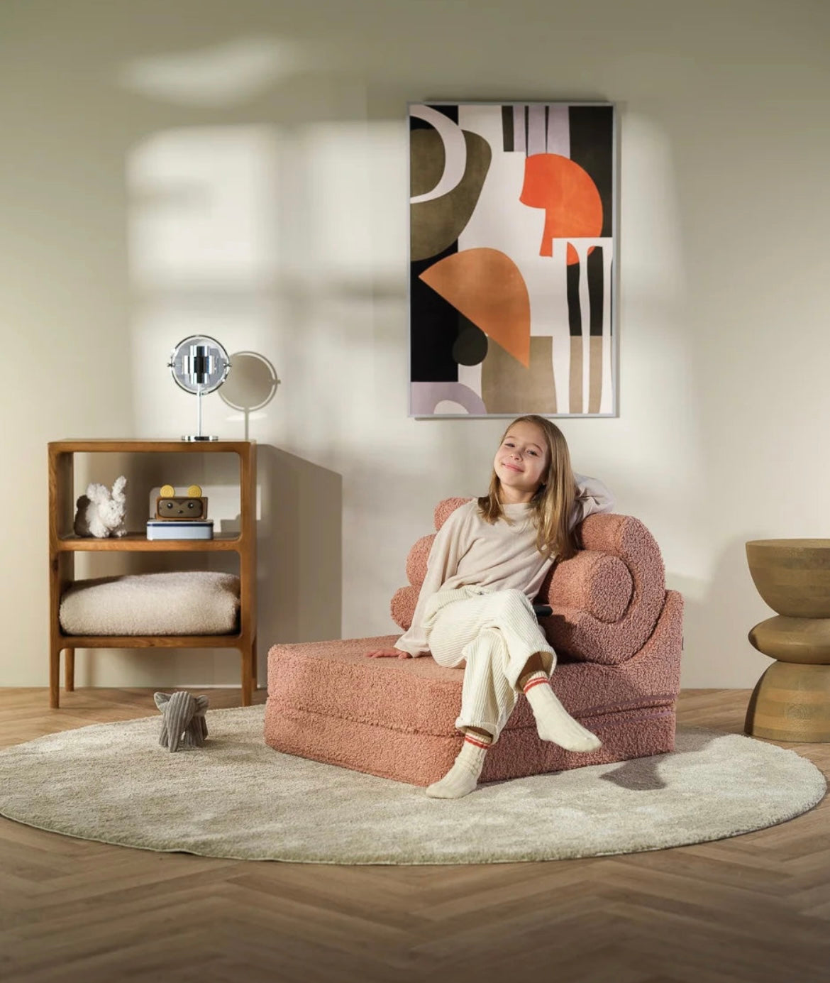 Flipster Modul Sessel Teddy Guave Altrosa