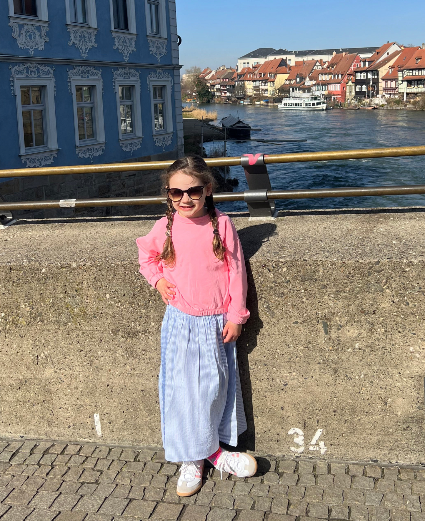 AO76 Maxi Skirt gestreift