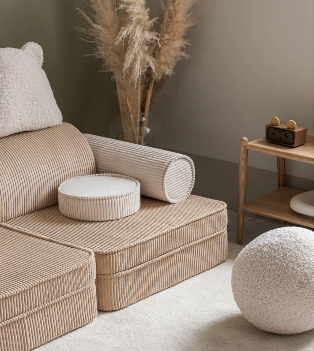 Wigiwama Spielsofa Cord Brown Sugar