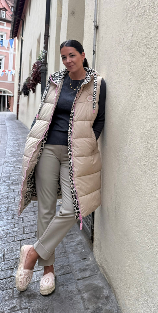 Zwillingsherz Steppweste LEO in beige