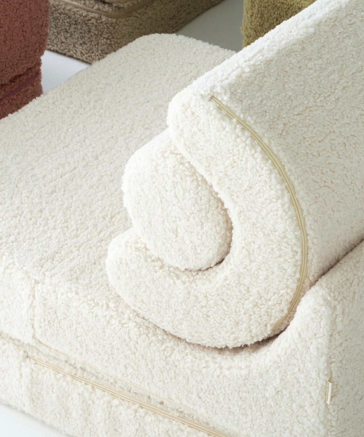 Flipster Modul Sessel Teddy Cremeweiß