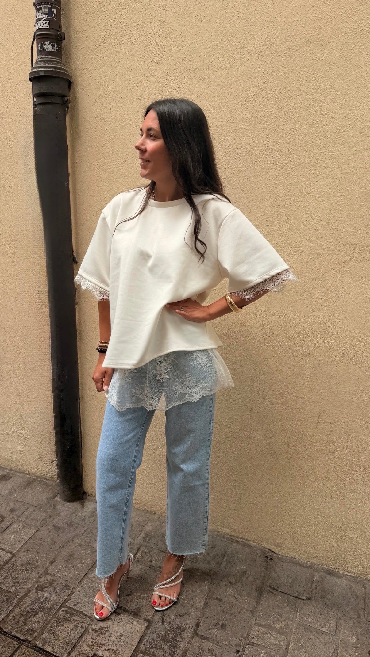 LACE SHIRT WHITE
