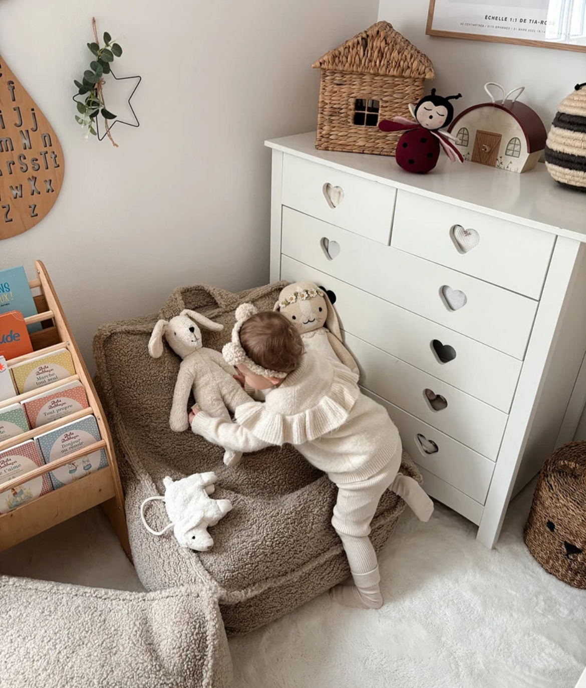 Wigiwama Sitzsack Sessel Teddy in Biscuit