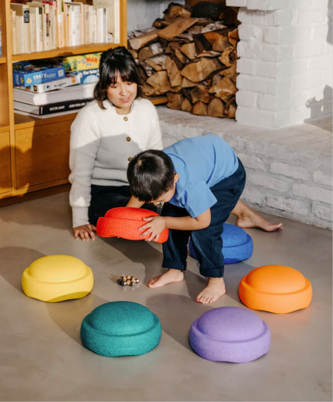 Stapelstein 6er Set Rainbow Classic