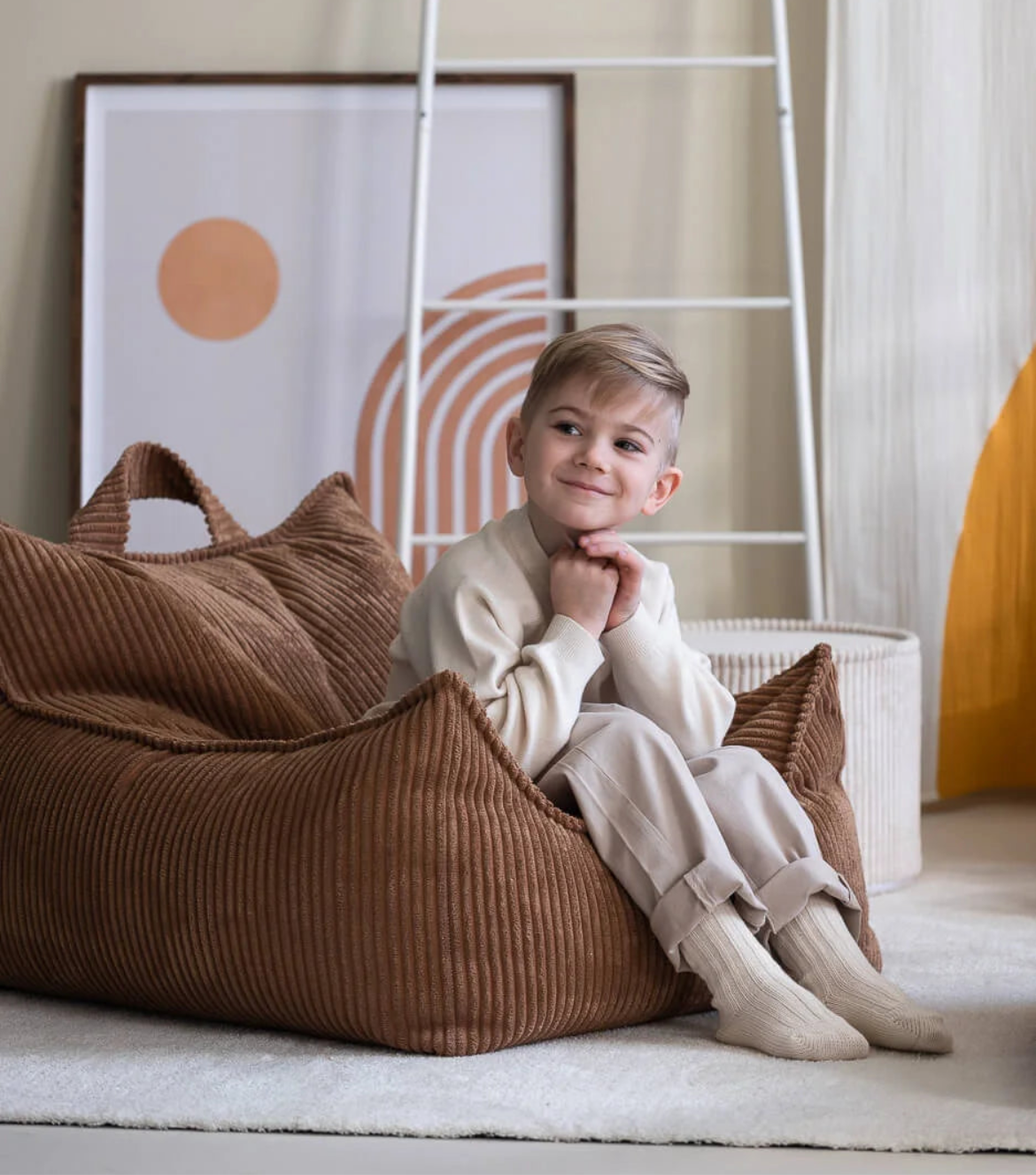 Wigiwama Sitzsack Sessel Cord Toffee