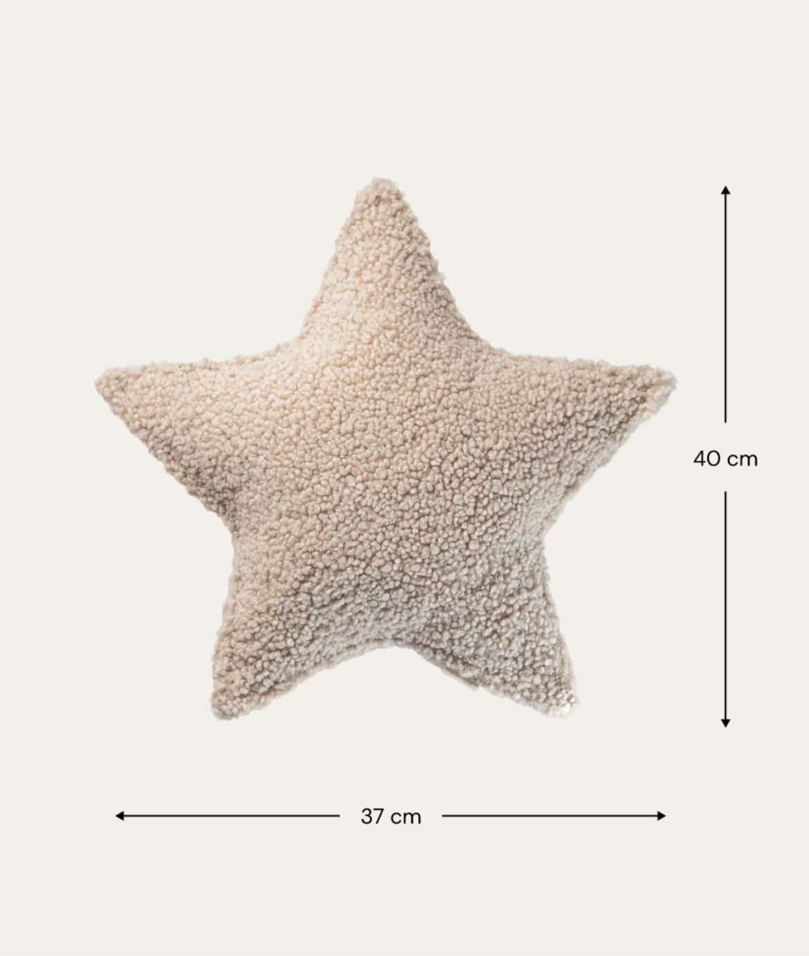 Wigiwama Stern Kissen Teddy Biscuit