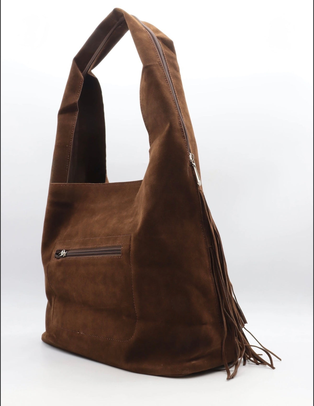 TASCHE FRANSEN WILDLEDER DUNKELBRAUN