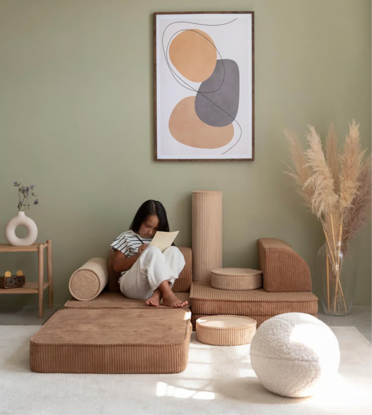 Wigiwama Spielsofa Cord Toffee