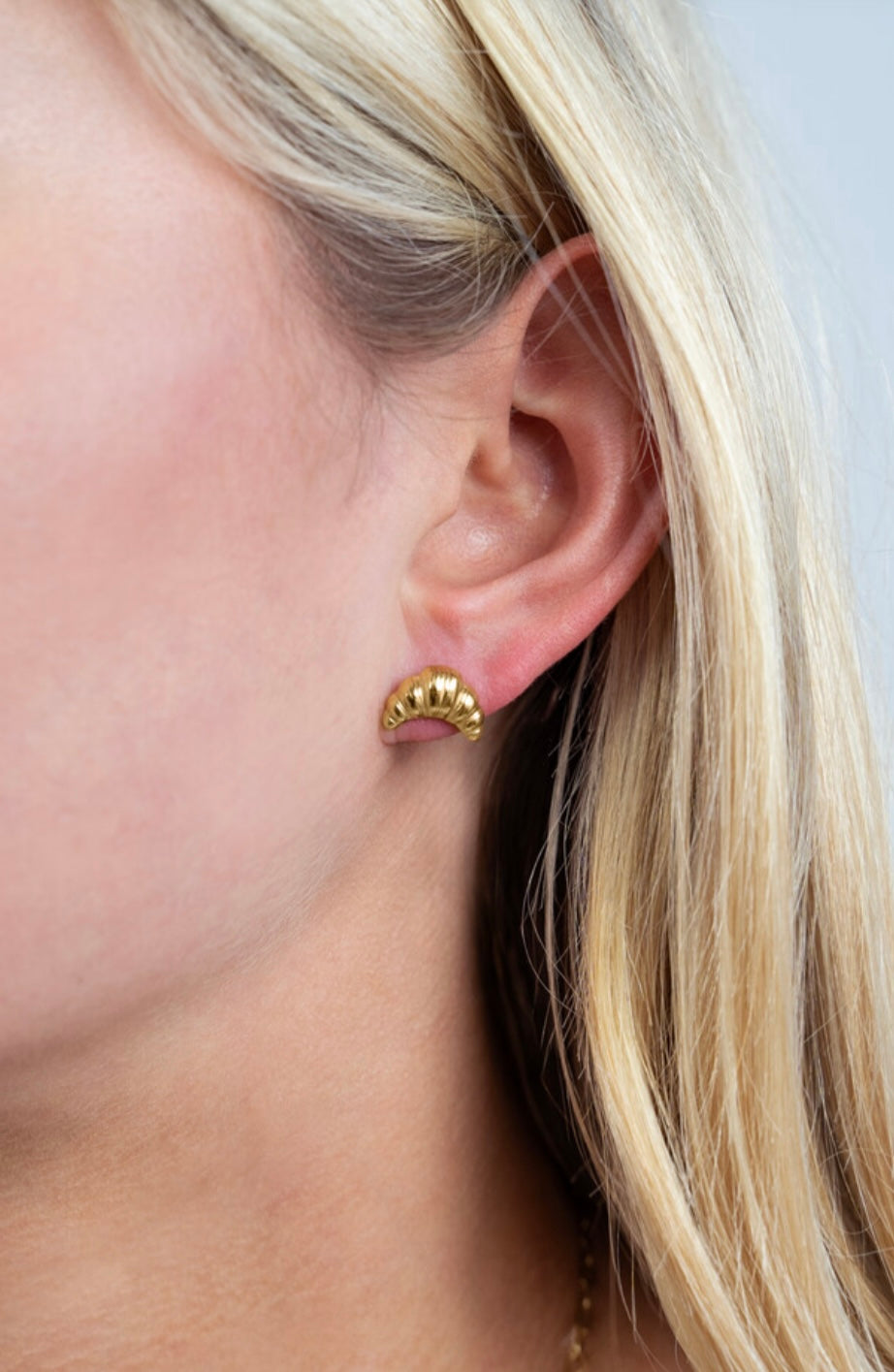My Jewellery Ohrstecker Croissant Liebe gold