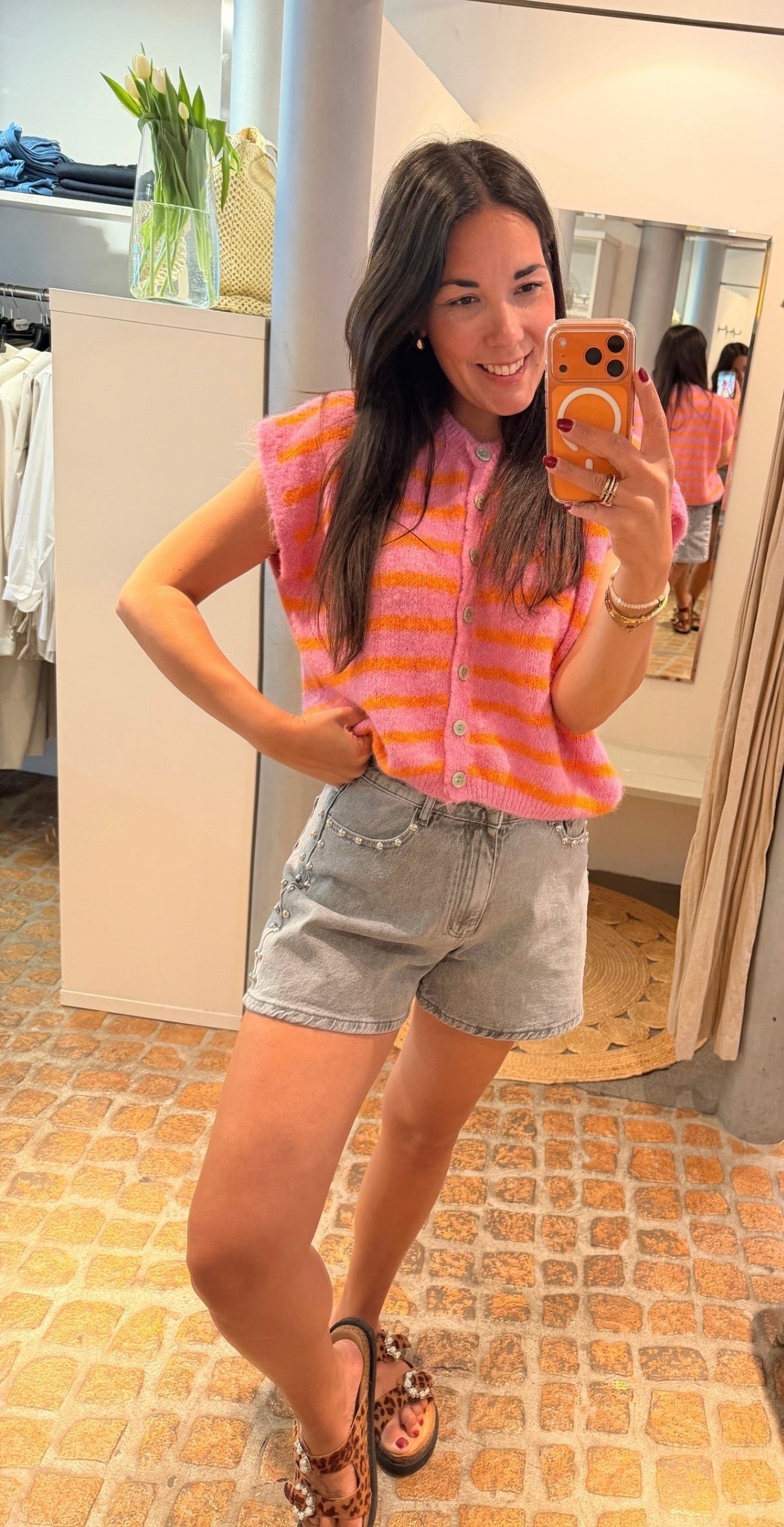 STRICK WESTE STRIPES
