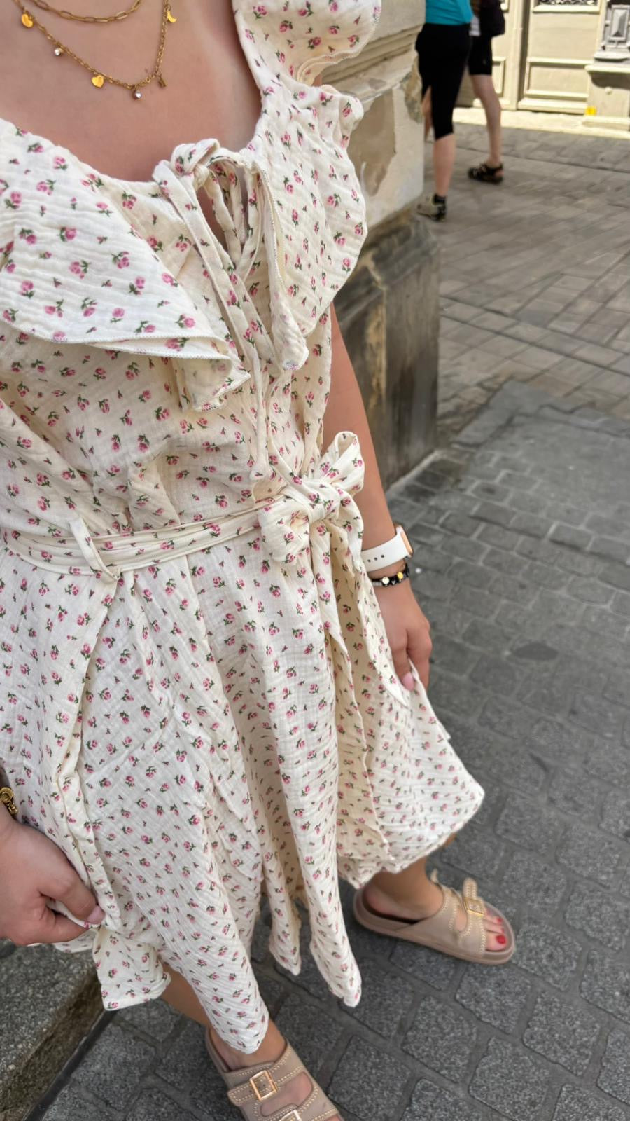 Musselin Kleid Blümchen Vintage