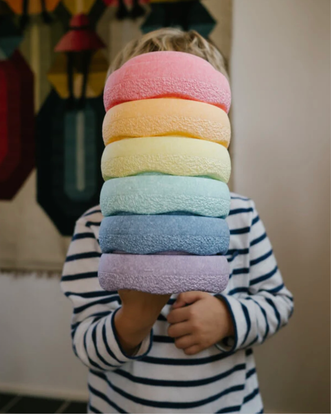 Stapelstein Mini 6er Set Rainbow Pastel