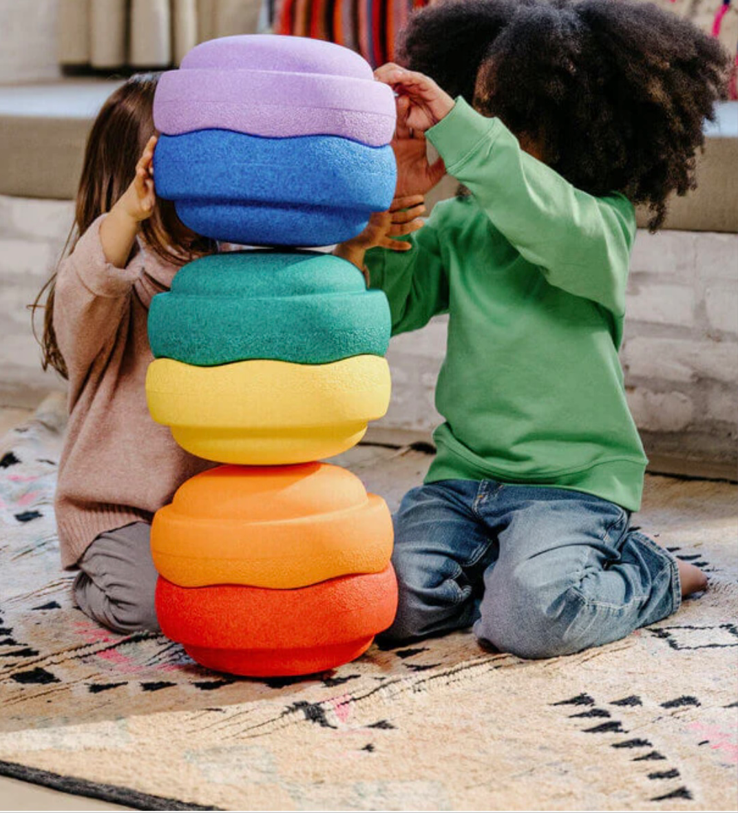 Stapelstein 6er Set Rainbow Classic