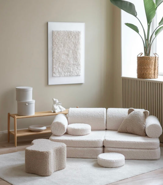Wigiwama Spielsofa Teddy in Cremeweiß