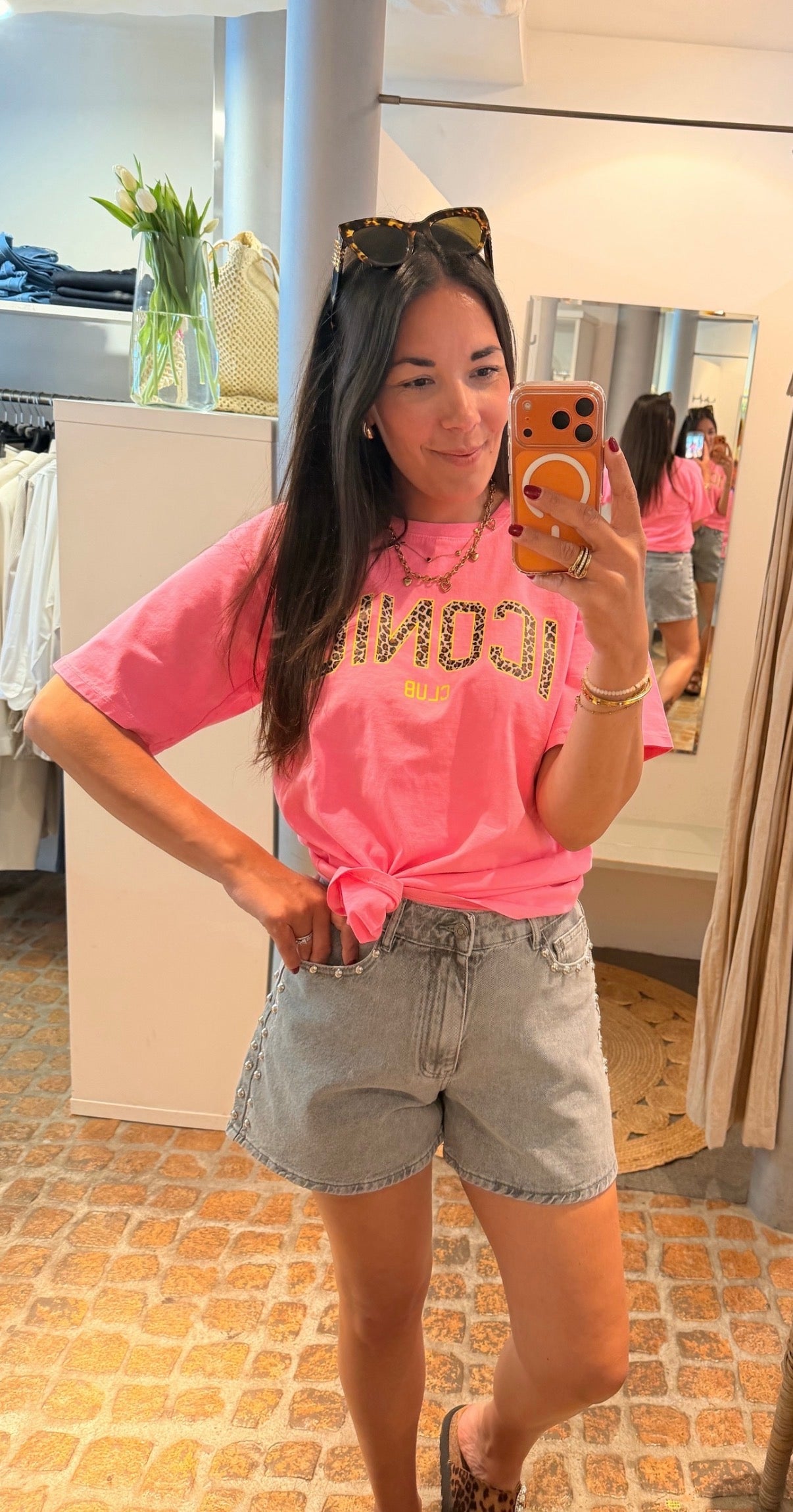 T-SHIRT ICONIC NEON PINK