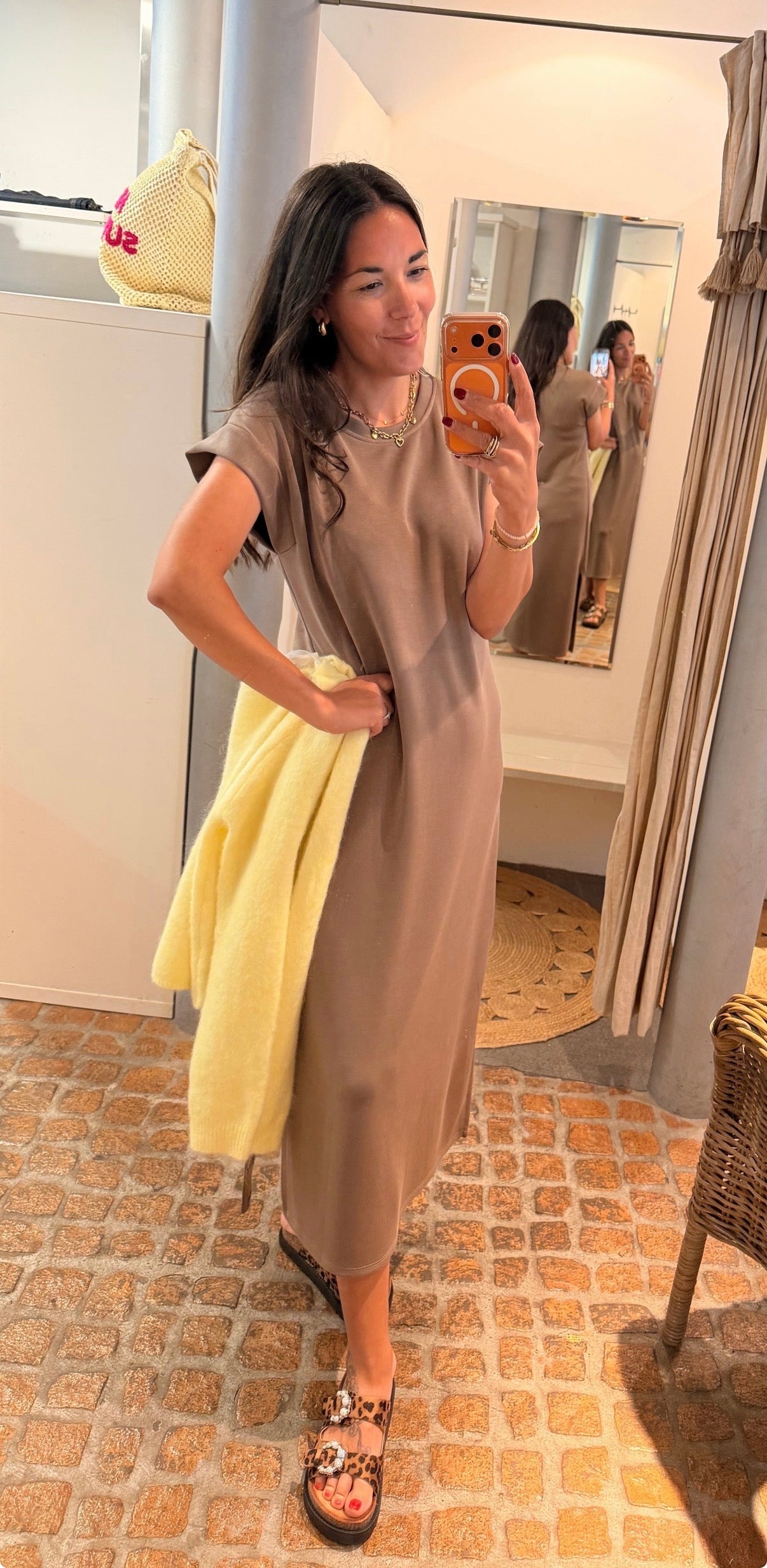 MAXI DRESS MILANO TAUPE
