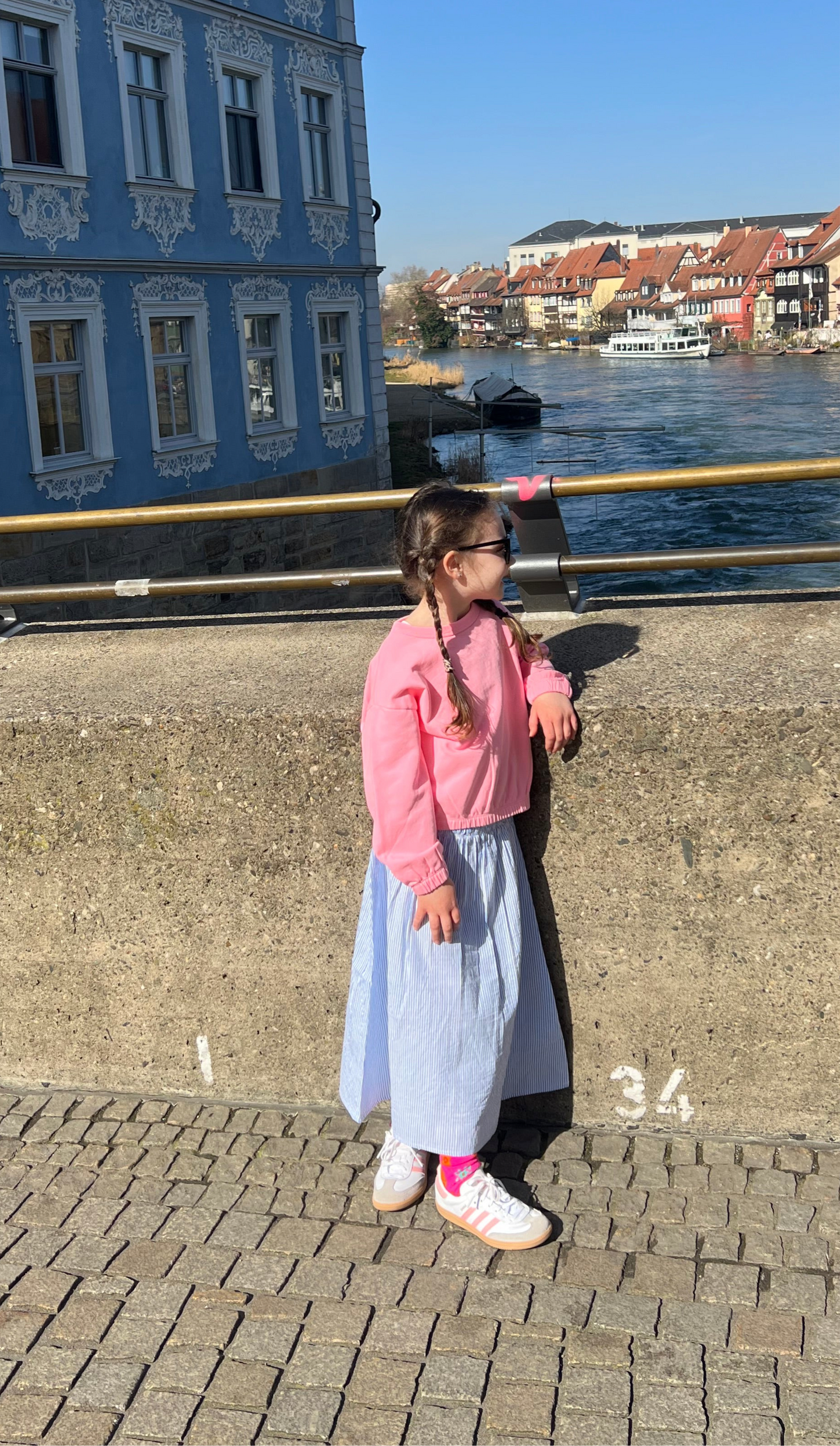 AO76 Maxi Skirt gestreift