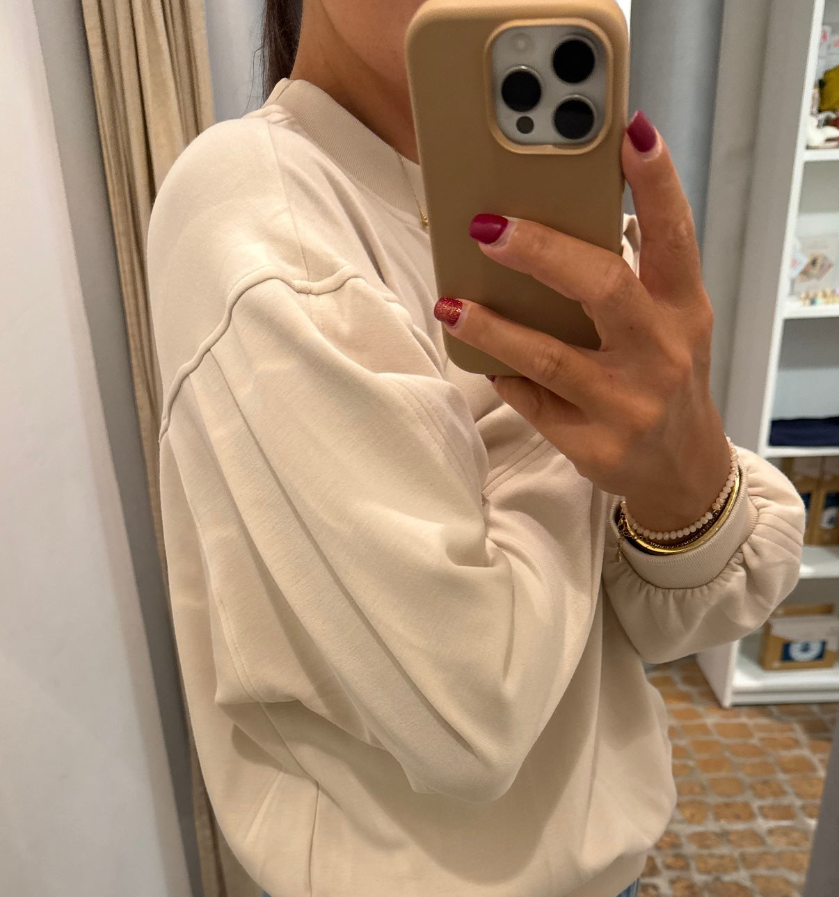 Sweatshirt Thick in beige