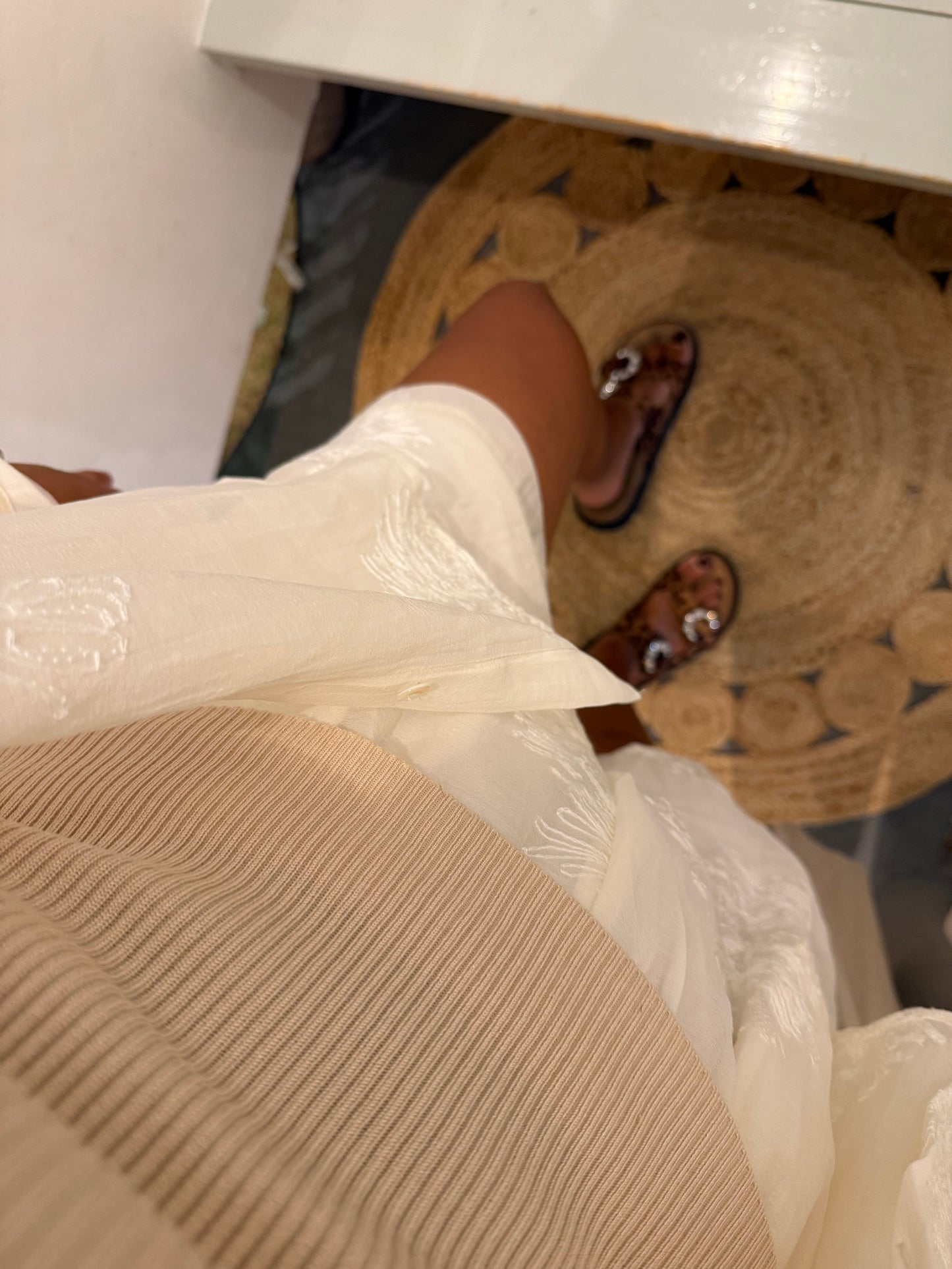 Feine Bluse transparent Flower