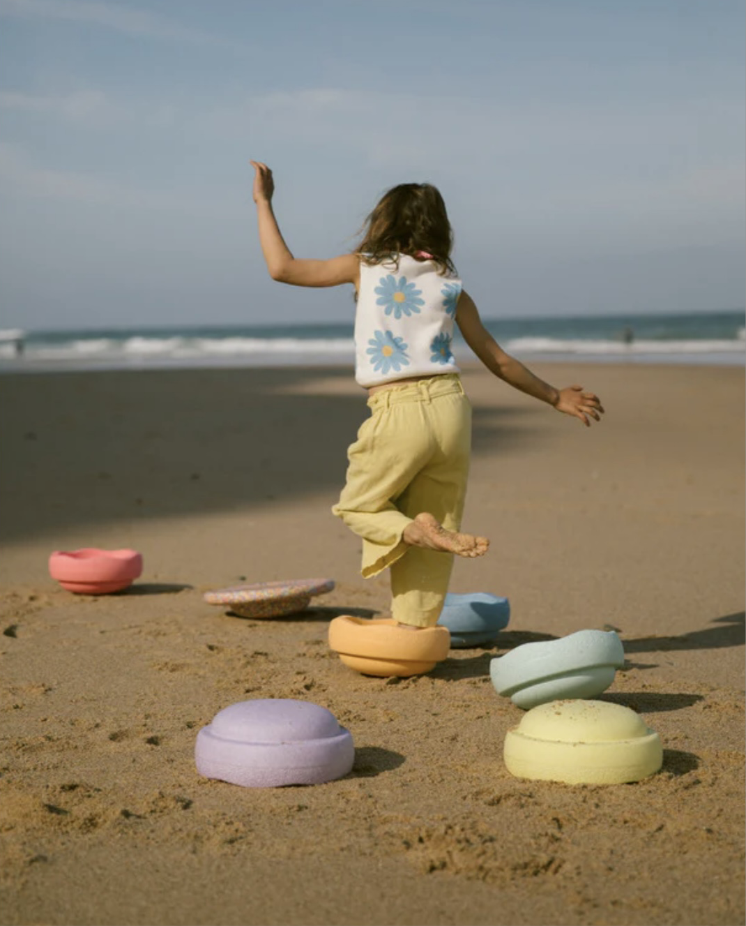 Stapelstein Set 6+1 Rainbow Pastel