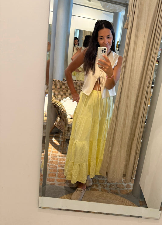 Maxi Rock Musselin in butter lemon