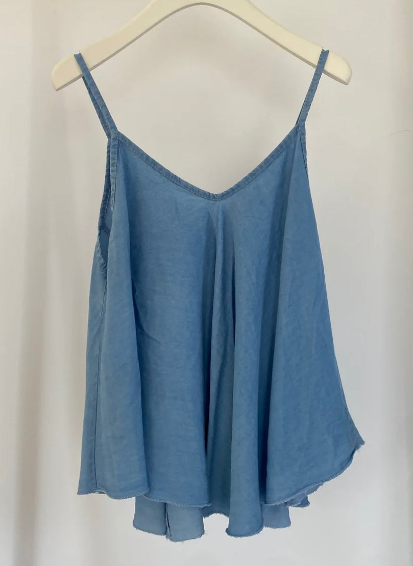 Flatter Top Jeans Optik