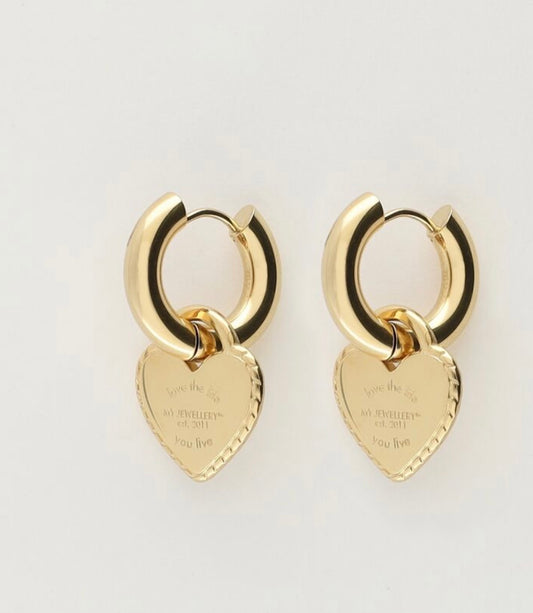 My Jewellery Candy Ohrringe mit Herz gold