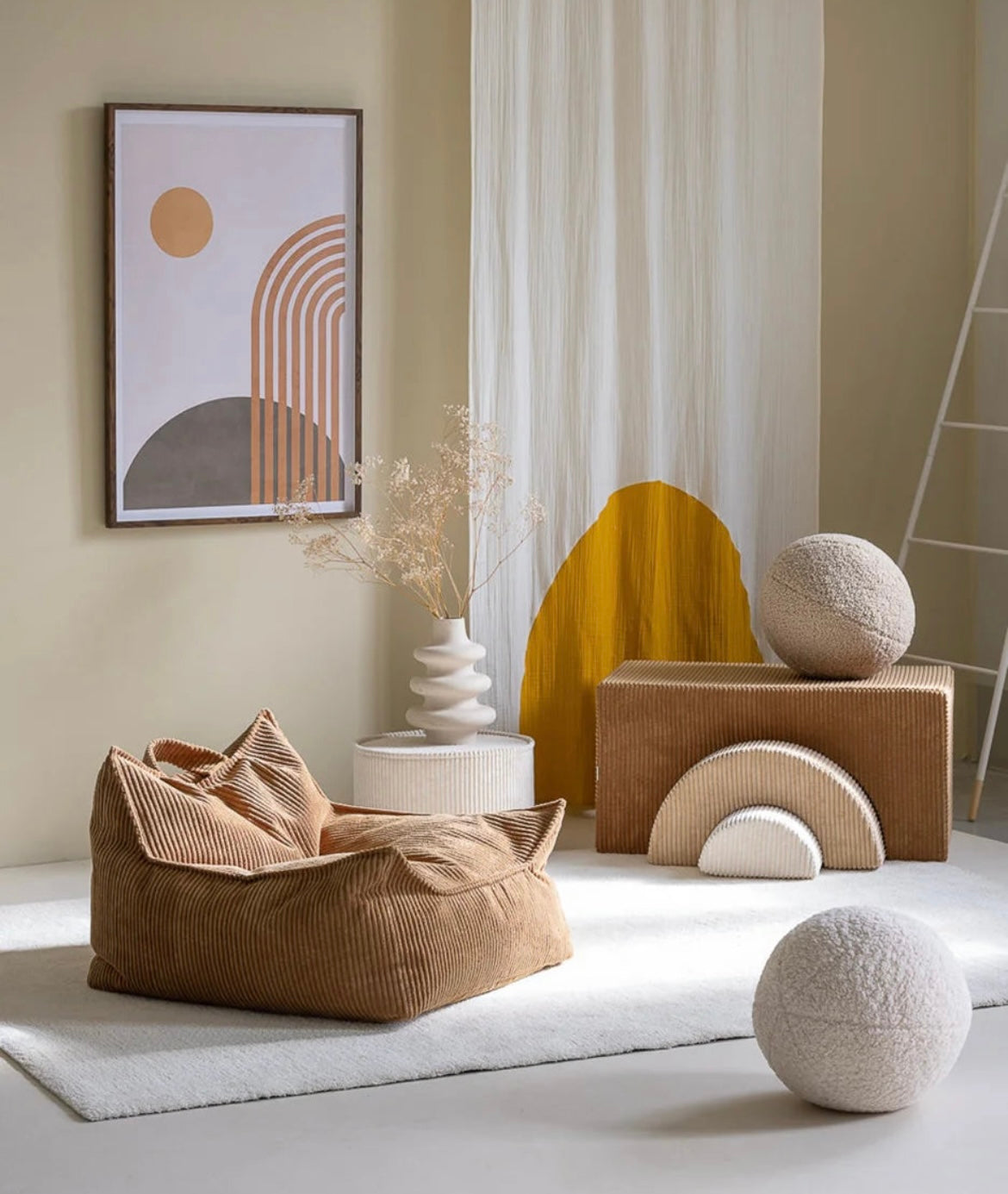 Wigiwama Sitzsack Sessel Cord Toffee