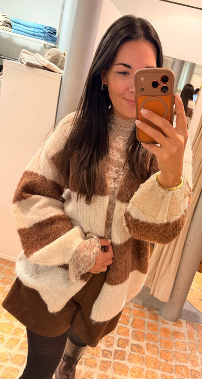 Cardigan Stripes in Toffee