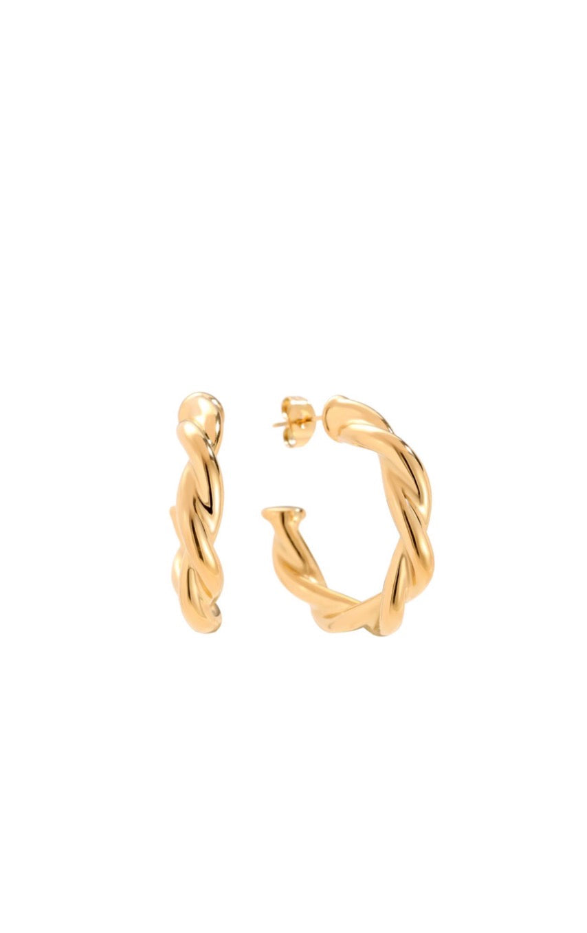 OHRRINGE TWISTED GOLD