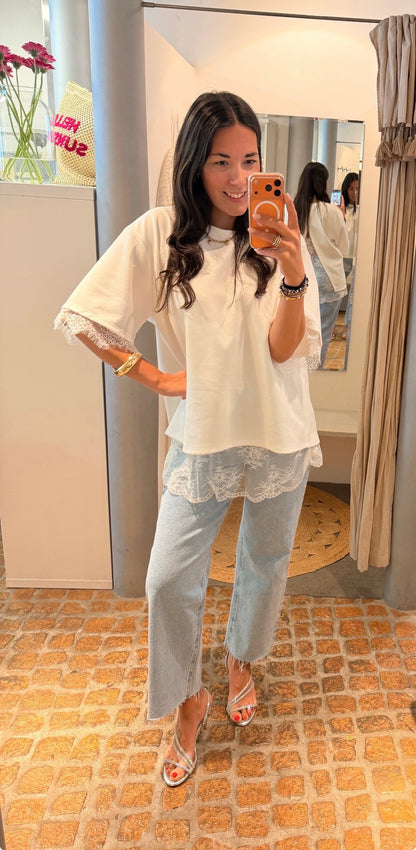 LACE SHIRT WHITE