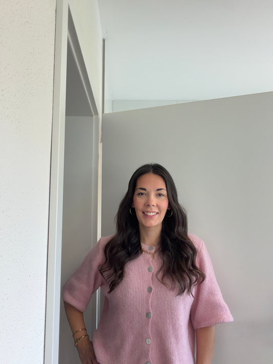 CARDIGAN KURZARM ROSA