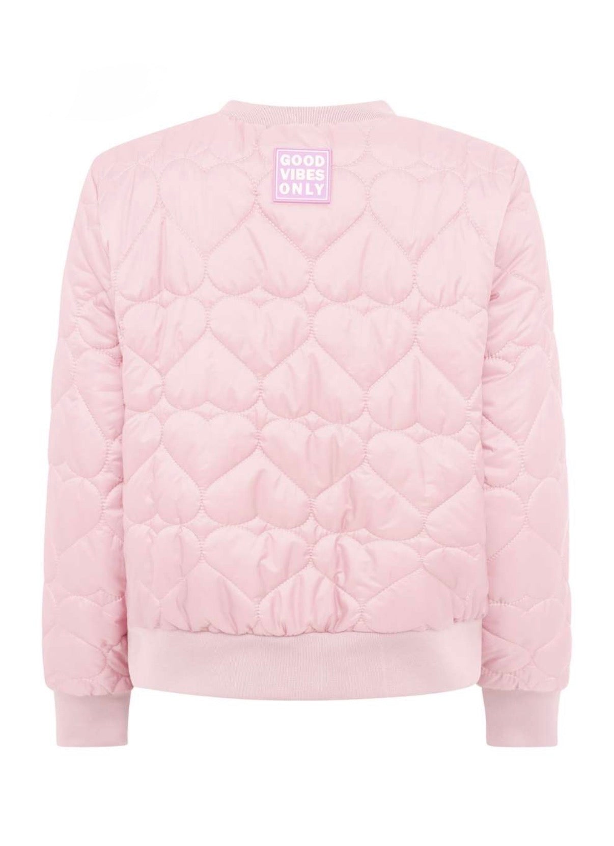 Zwillingsherz Bomberjacke BE HAPPY in rosé