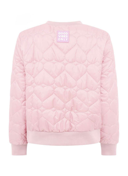 Zwillingsherz Bomberjacke BE HAPPY in rosé