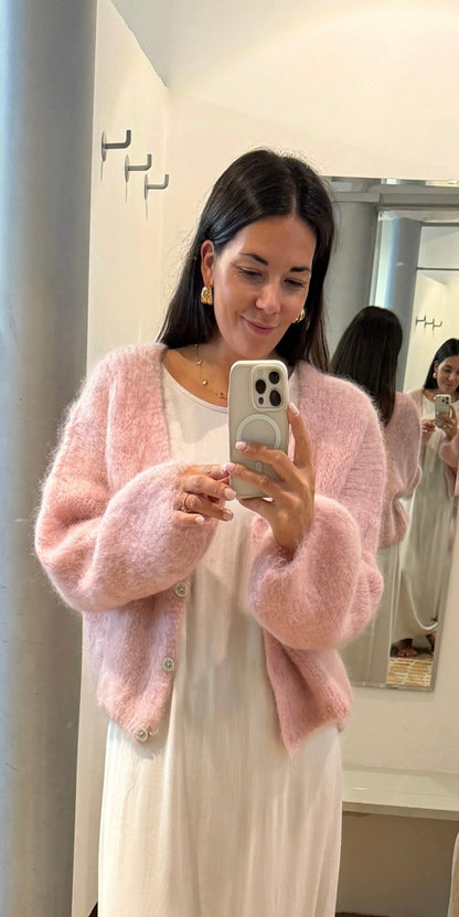 Cardigan mauve