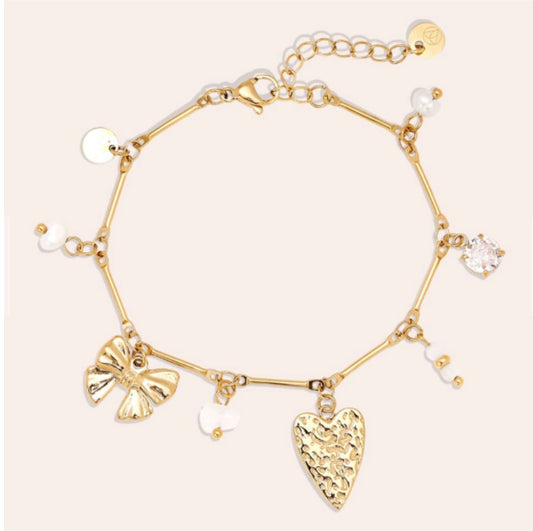 Mystic Armband mit Anhängern gold