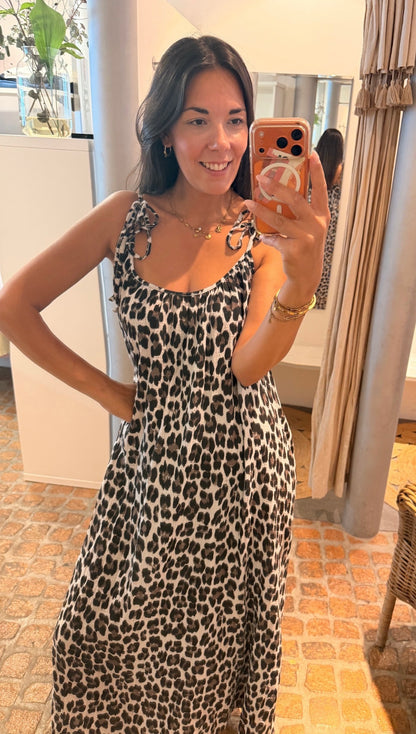 MUSSELIN MAXI DRESS LEO