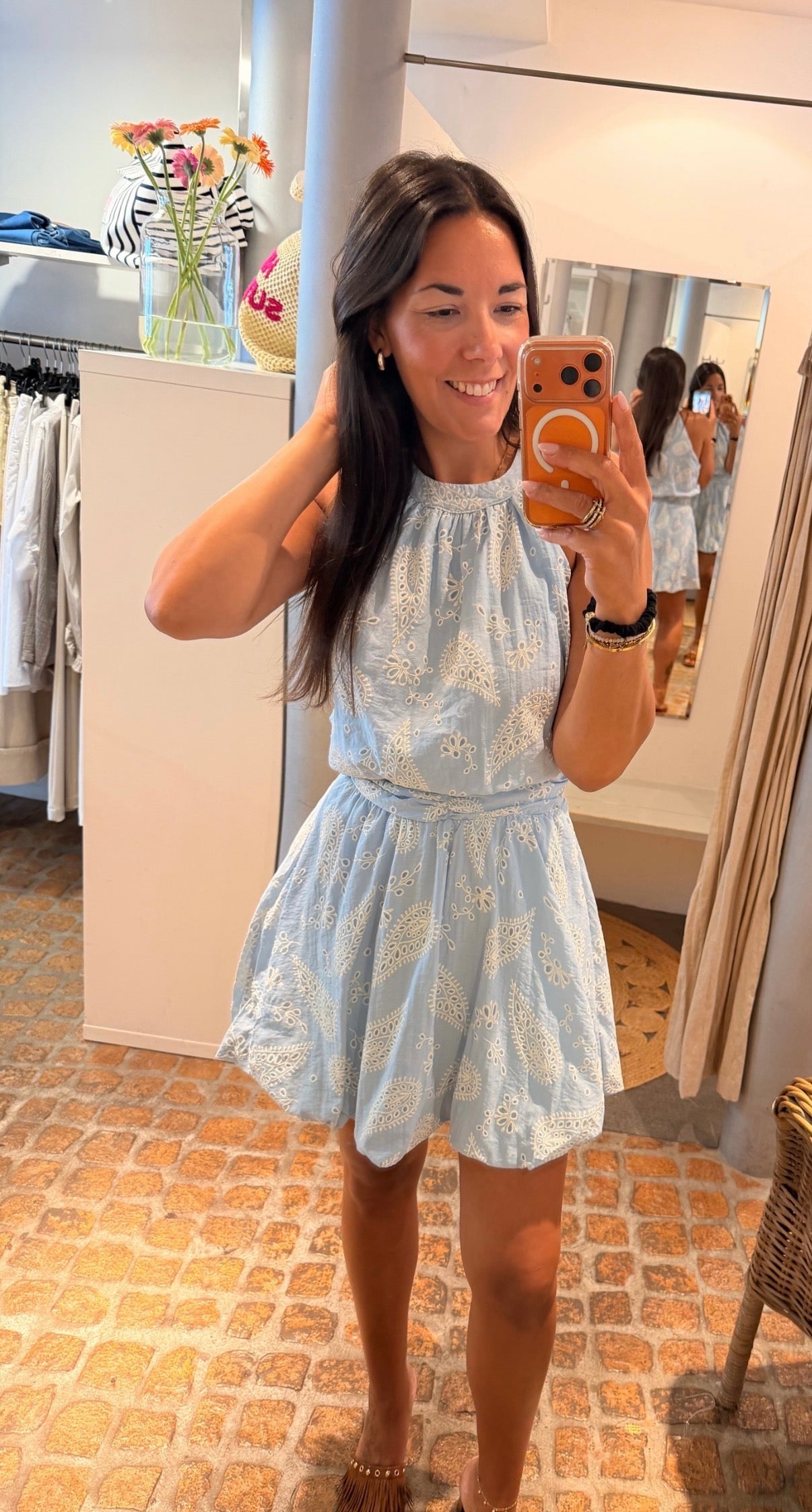 NECKHOLDER MIDI DRESS