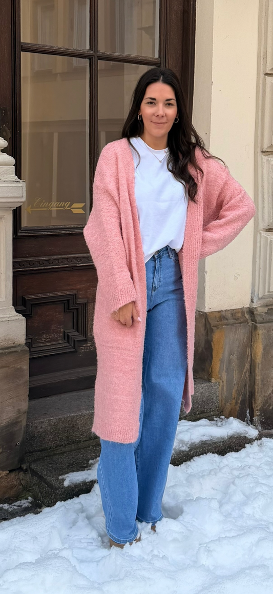 Long Cardigan mit Taschen