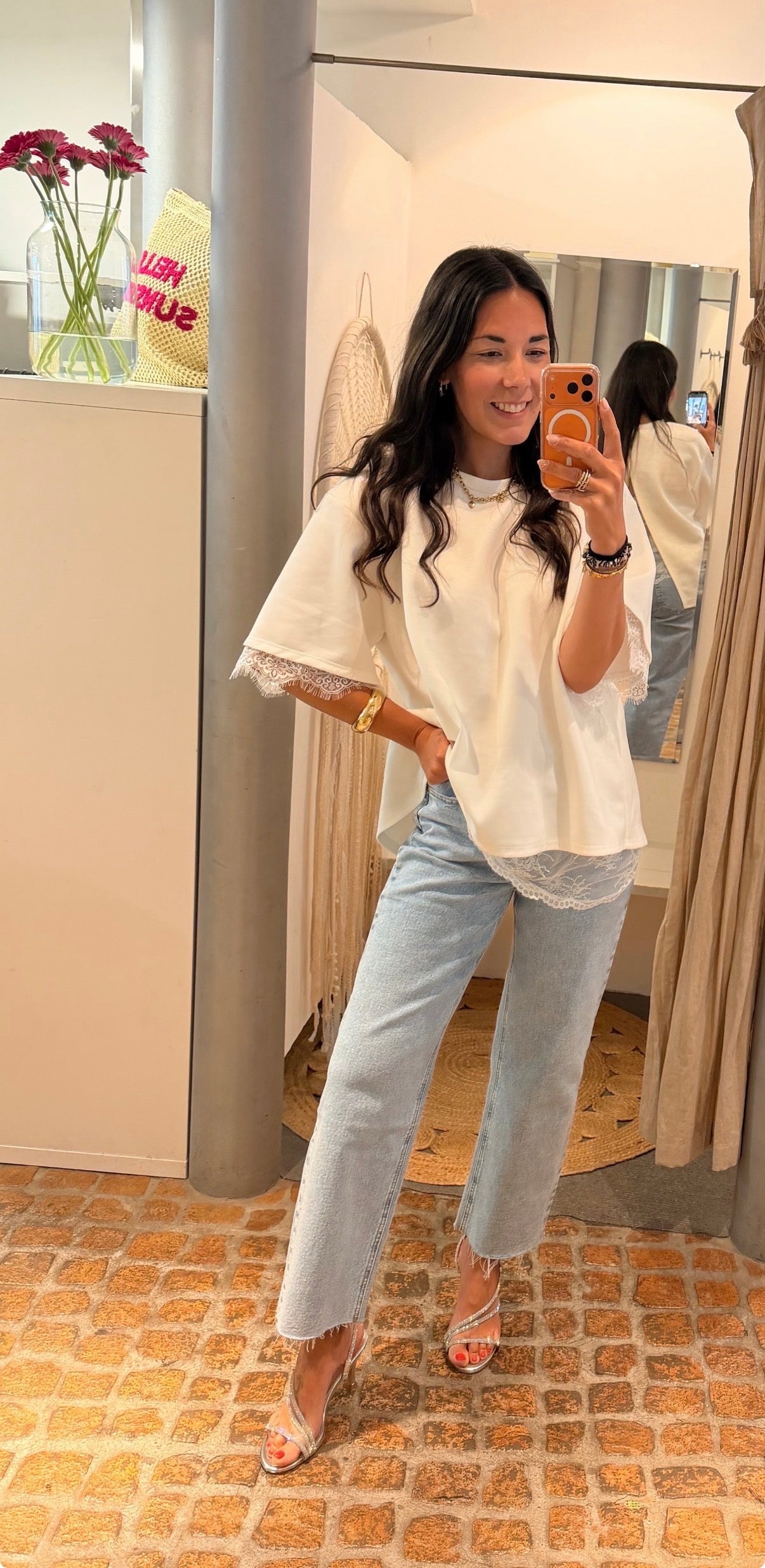 LACE SHIRT WHITE