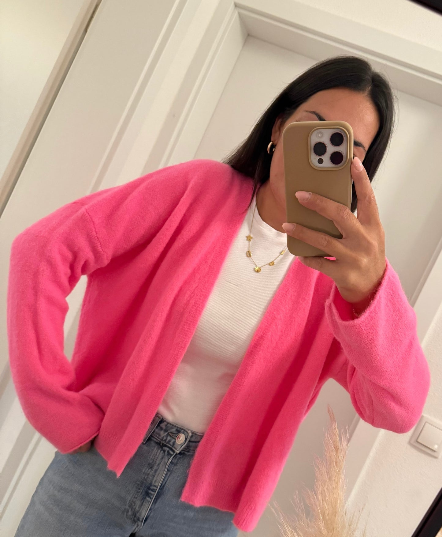 Cardigan in Pink
