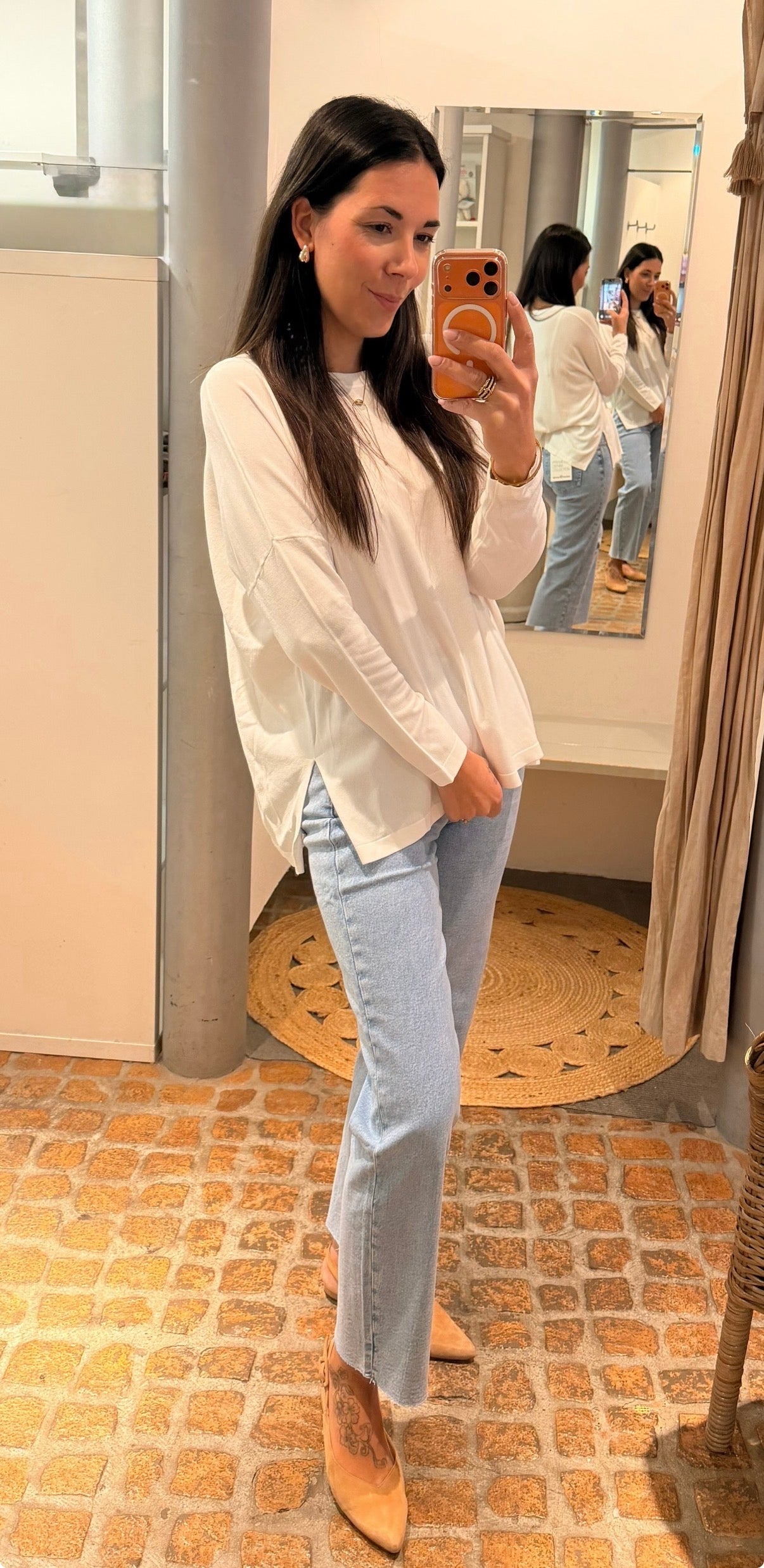 Long Shirt Loose white