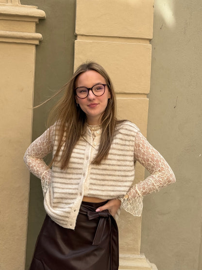 Longsleeve Lace in ecru