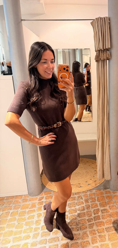STRICK KLEID TURTLE NECK