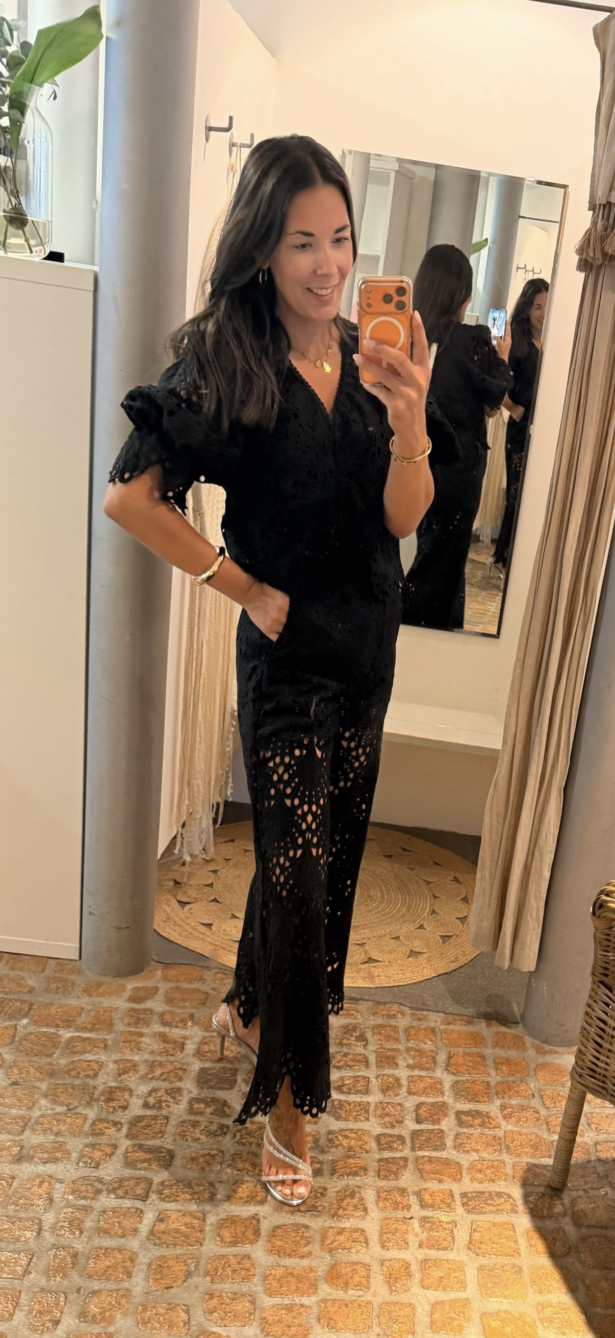LACE HOSE BLACK