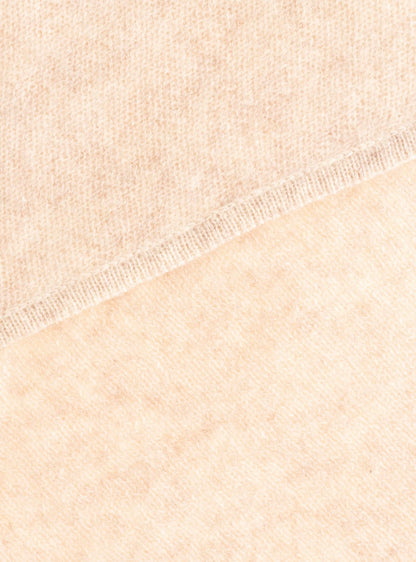 Zwillingsherz Kaschmir Dreieckstuch beige